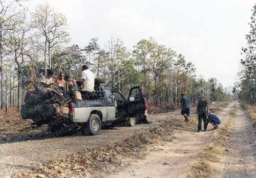 Route vers le Laos en 2001