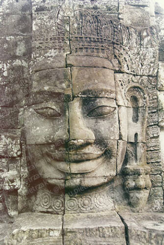 Visages d-Avalokiteshvara, temple Bayon, Angkor Thom