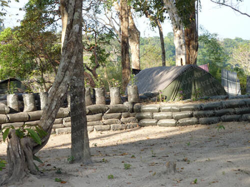 Nord-Cambodge-camp militaire Preah Vihear